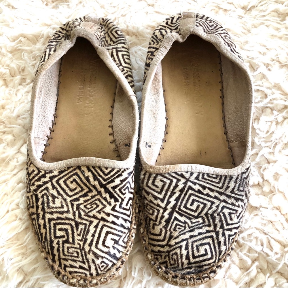 Vanessa Mooney handmade leather/cow hide shoe